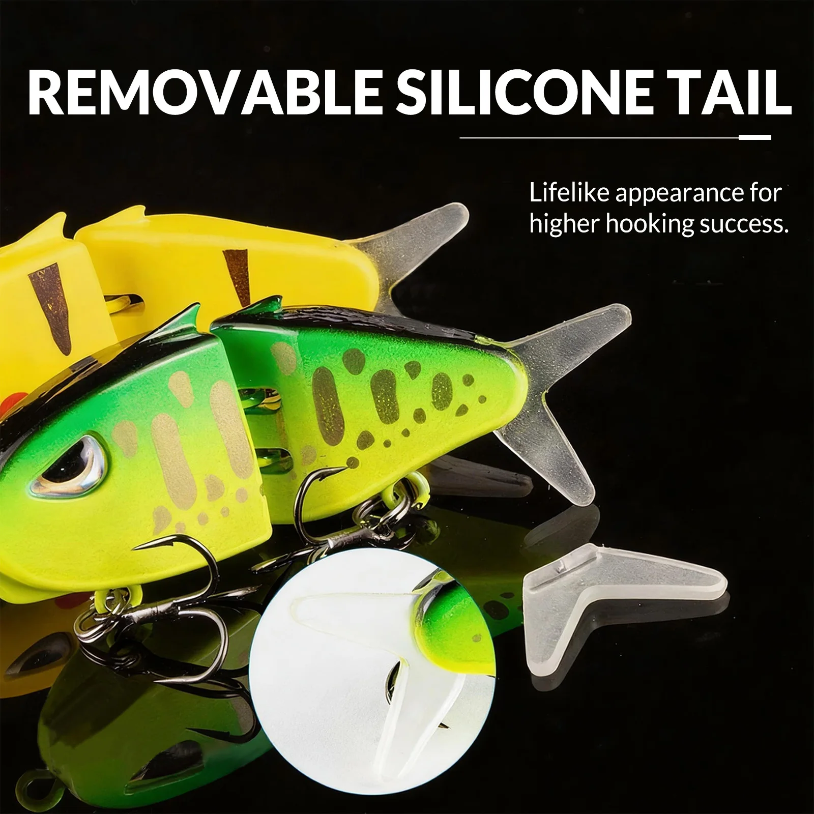 Señuelo de pesca VIB de 9KM Swimbait Mini cebo deslizante hundimiento lento señuelo de movimiento S ancho con ojos 3D Material ABS para pesca de trucha lubina - imagen 3
