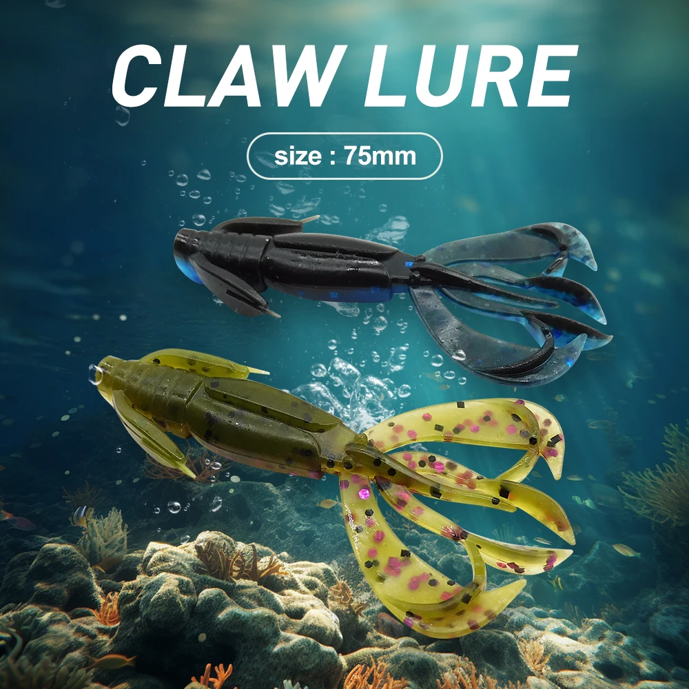 Señuelo de oruga KESFISHIN Crazy Flapper 75mm 4g cebo de silicona señuelo de plástico cebo de silicona artificial