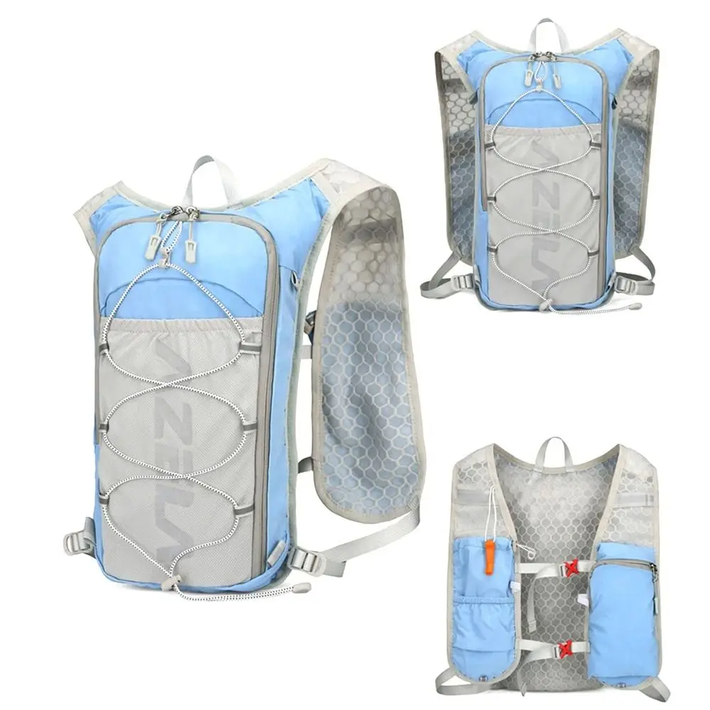 Mochila ligera para correr, chaleco reflectante con correa ajustable, chaleco de almacenamiento para botella de agua corriente con soporte para teléfono - imagen 4