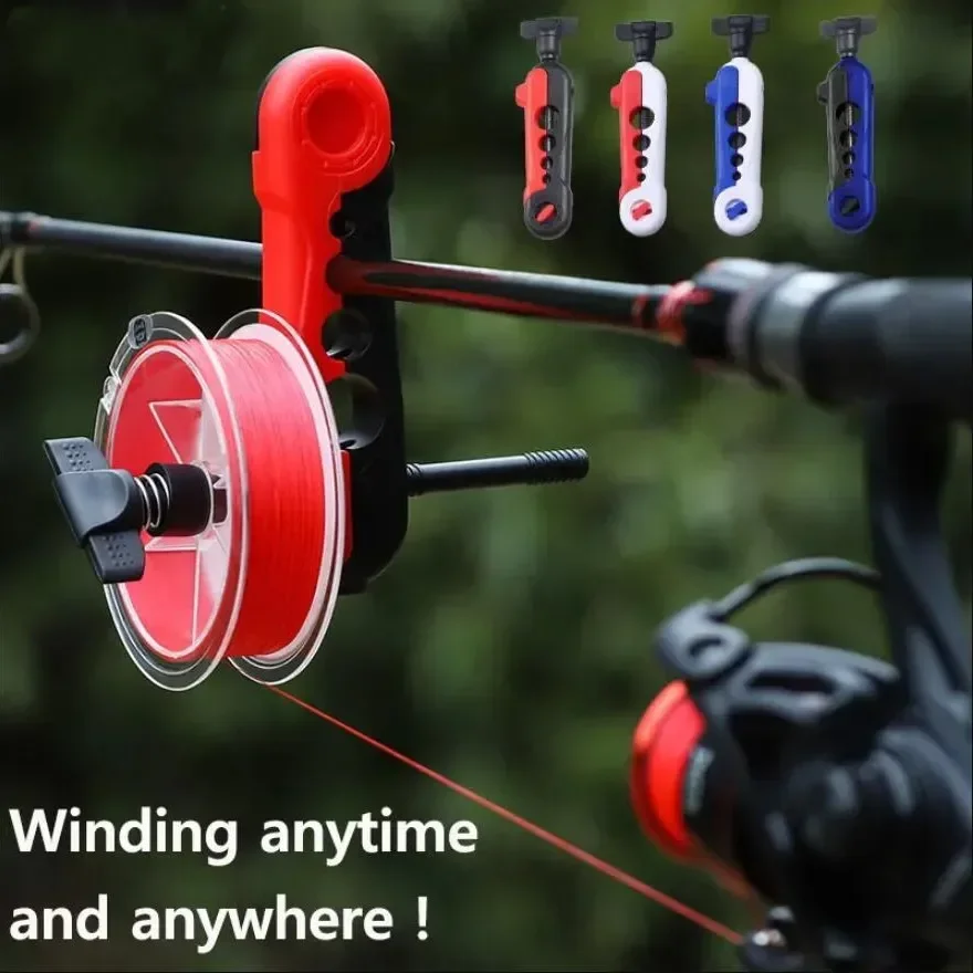 Bobinadora de línea pesca portátil – Gira carrete Baitcasting y carpa - imagen 2