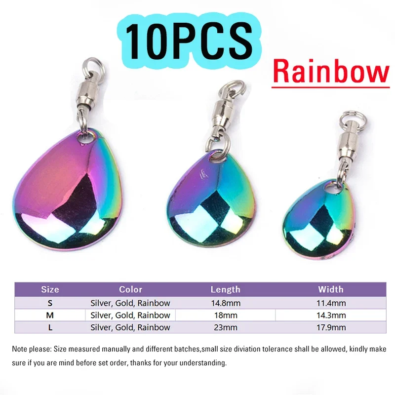 10PCS B Rainbow
