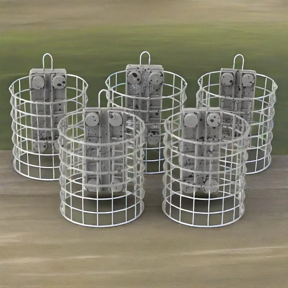 NGB-Caja alimentadora de aparejos de pesca, señuelo de acero inoxidable, alimentadores de pesca, cesta alimentadora cuadrada redonda, jaula para señuelos de pesca - imagen 5