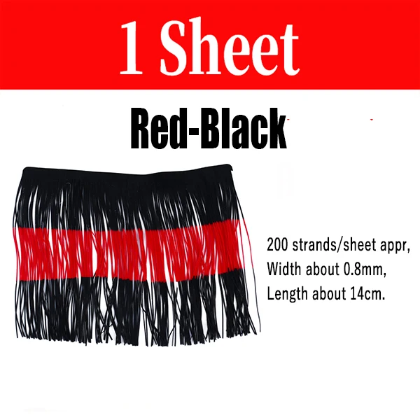 1pc Red black