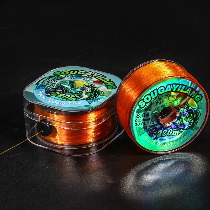 Sougayilang-sedal de pesca de nailon, línea de salida portátil con caja, Sedal oculto, corte rápido de agua, Pecsa, 220M - imagen 5