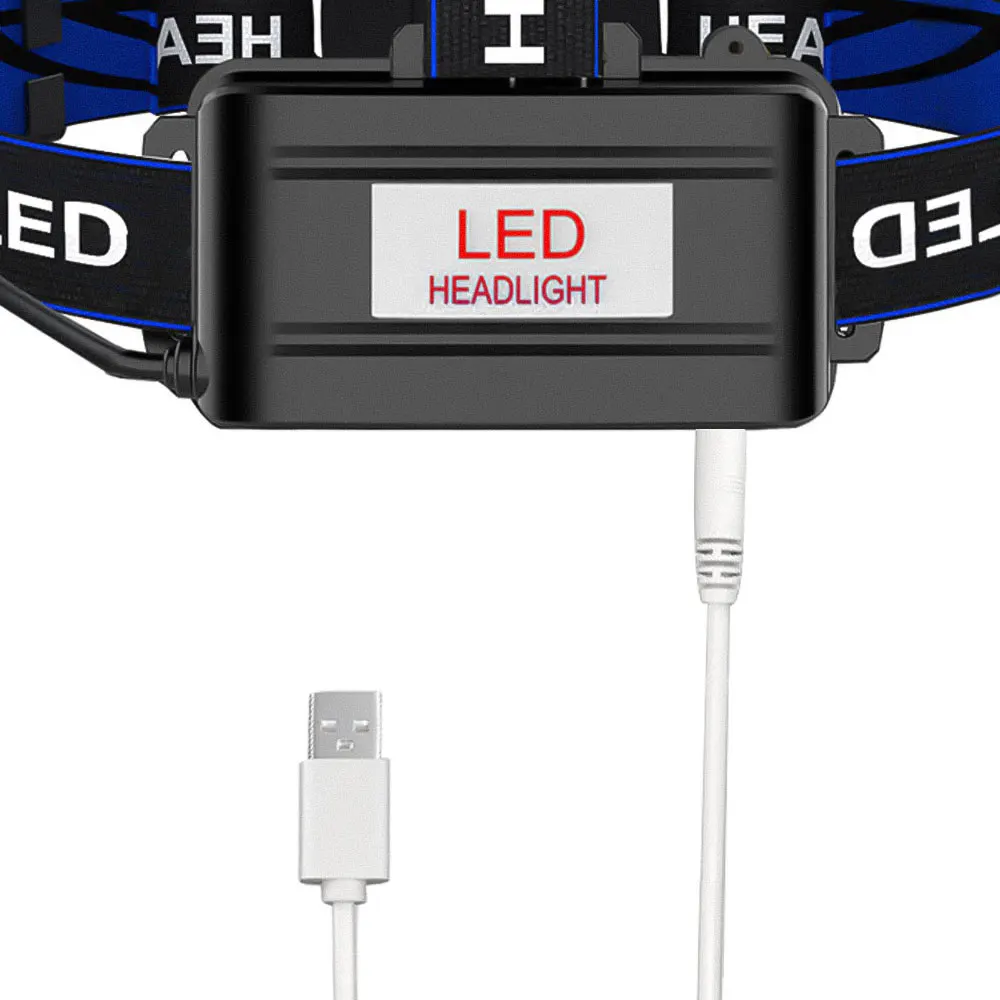 Frontal LED recargable con zoom – Impermeable para pesca y caza - imagen 2