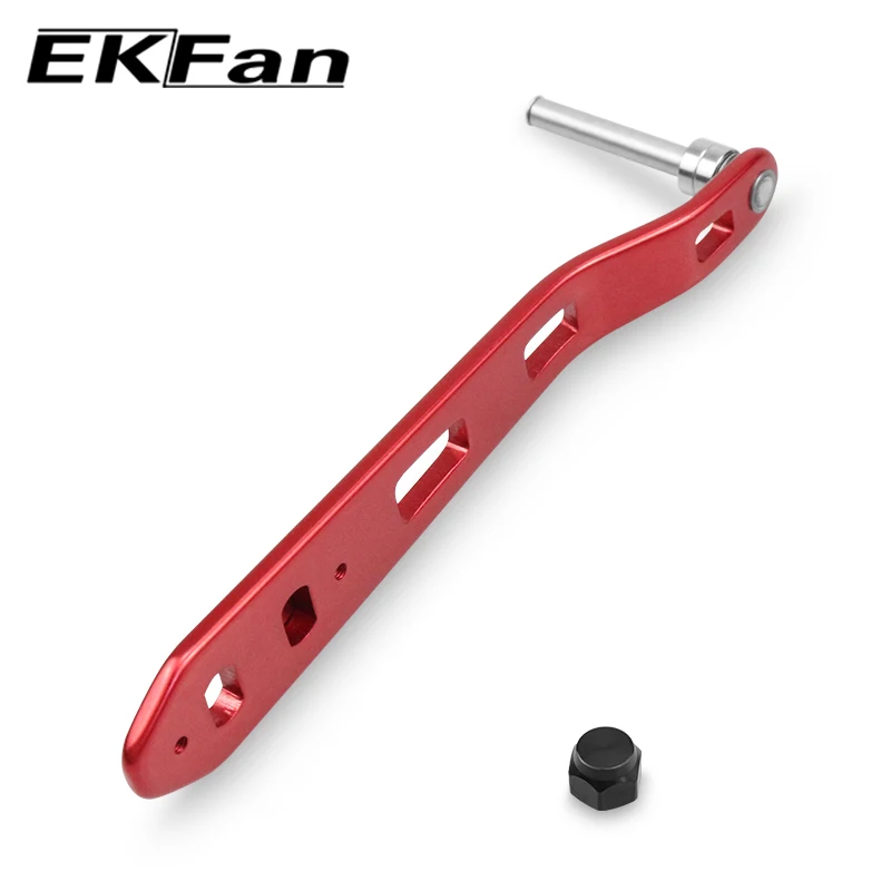 EKFan-mango de aleación con agujeros dobles, eje de 5MM, 135MM de longitud, rodamientos de 5x9x3MM para carrete de daswa Bastcast DIY - imagen 5