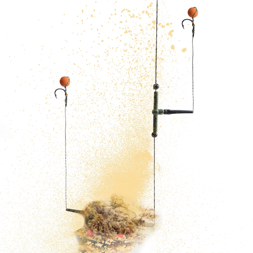 FTK-lanzador de cebo de carpa, alimentador de método en línea, molde de 40g-100g, juego de plomada de cebo, alimentador de pesca de carpa, herramienta de soporte de cebo - imagen 3