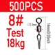 500pcs size 8