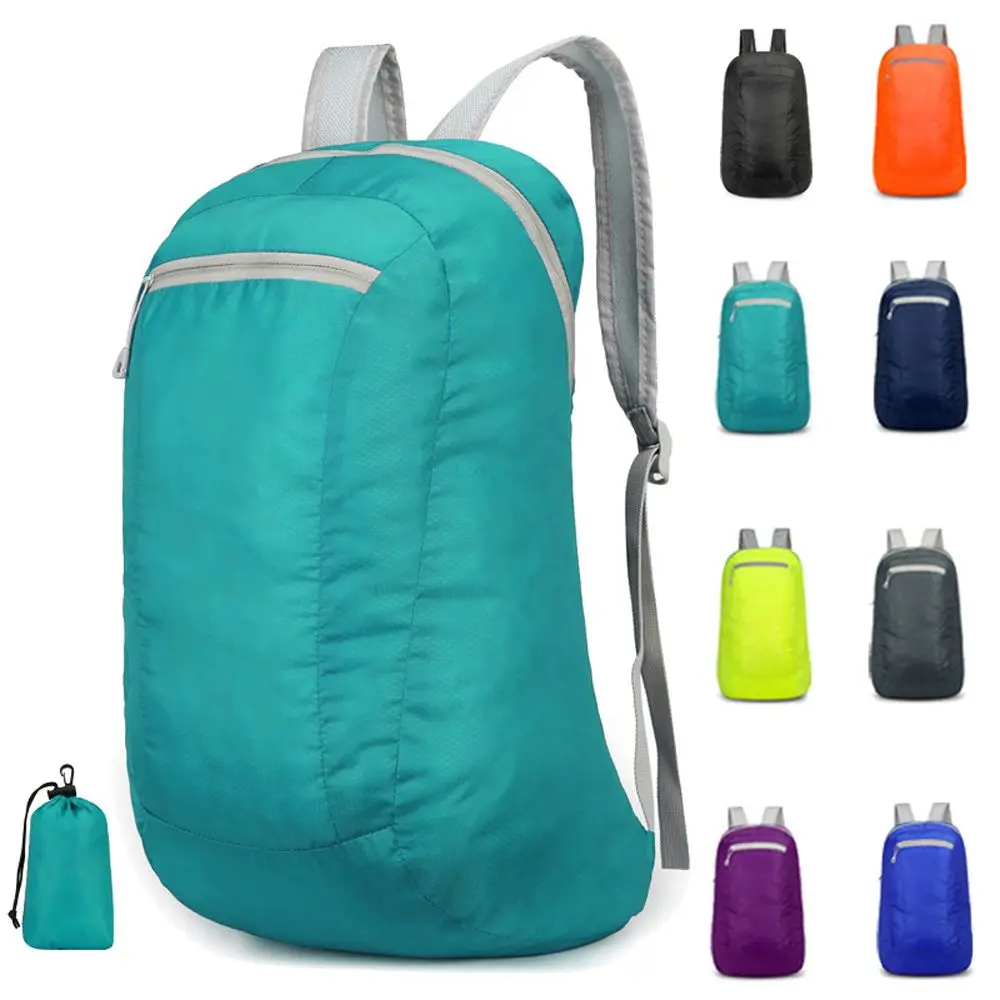 Mochila de viaje portátil Unisex para exteriores, ultraligera, resistente al agua, de gran capacidad, plegable, deportiva - imagen 2