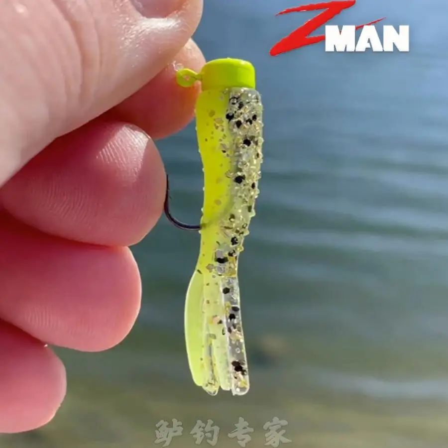 Zman EE. UU. importó pequeño poliéster Tiny Ticklerz Ned flotante resistente a mordeduras de agua Luya cebo suave - imagen 3