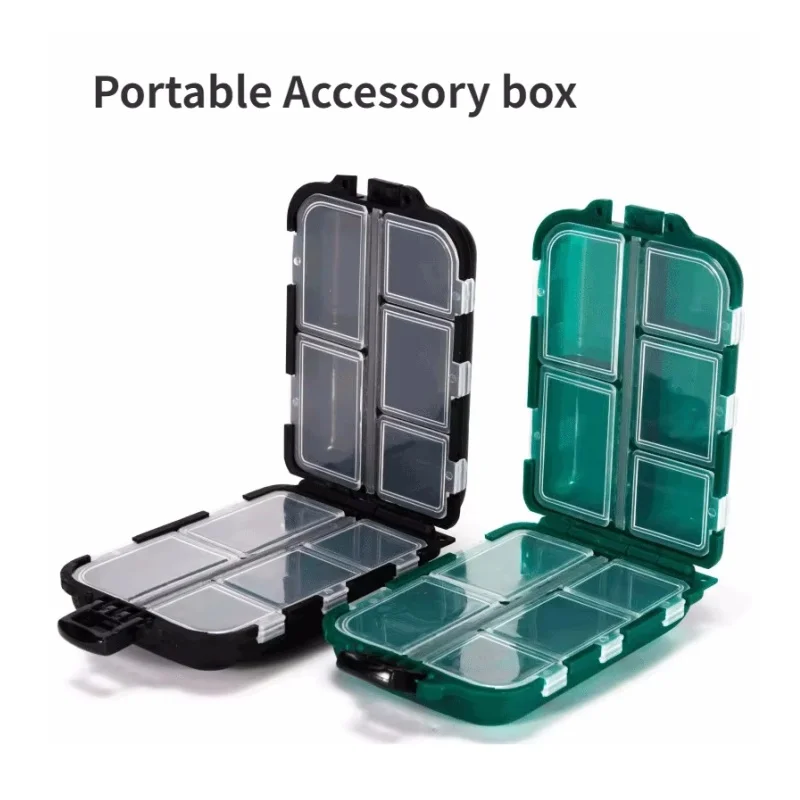 Caja Pesca Doble Cara con Compartimentos para Señuelos y Anzuelos - imagen 4