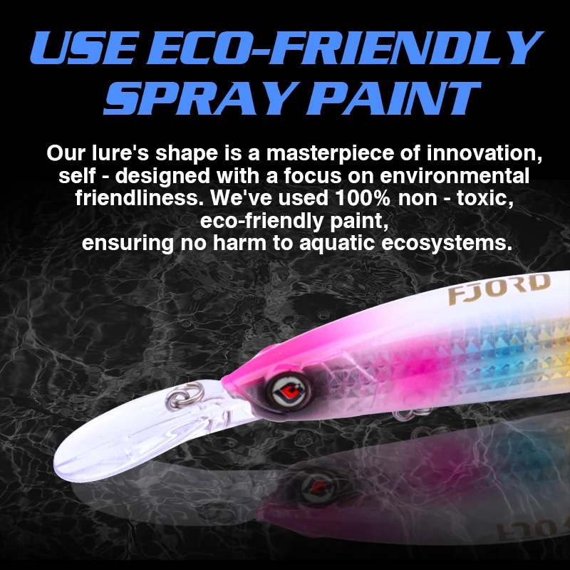 FJORD-señuelo de pesca de pececillo que se hunde, anzuelos triples de agua salada, Swimbaits de mar, efecto UV, artículos de pesca, accesorios, aparejos, 125mm, 28g - imagen 4