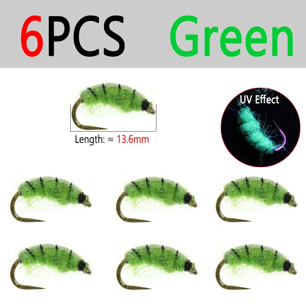 6pcs Green