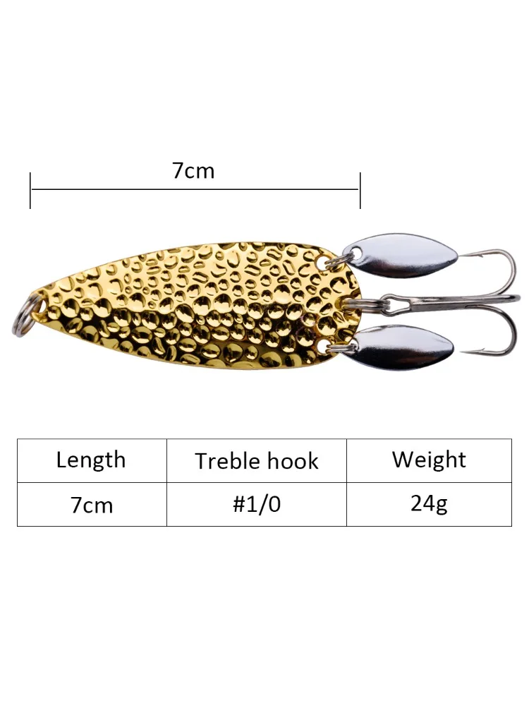 Goture Spinnerbait para lucio y trucha, señuelo metálico con anzuelo - imagen 3