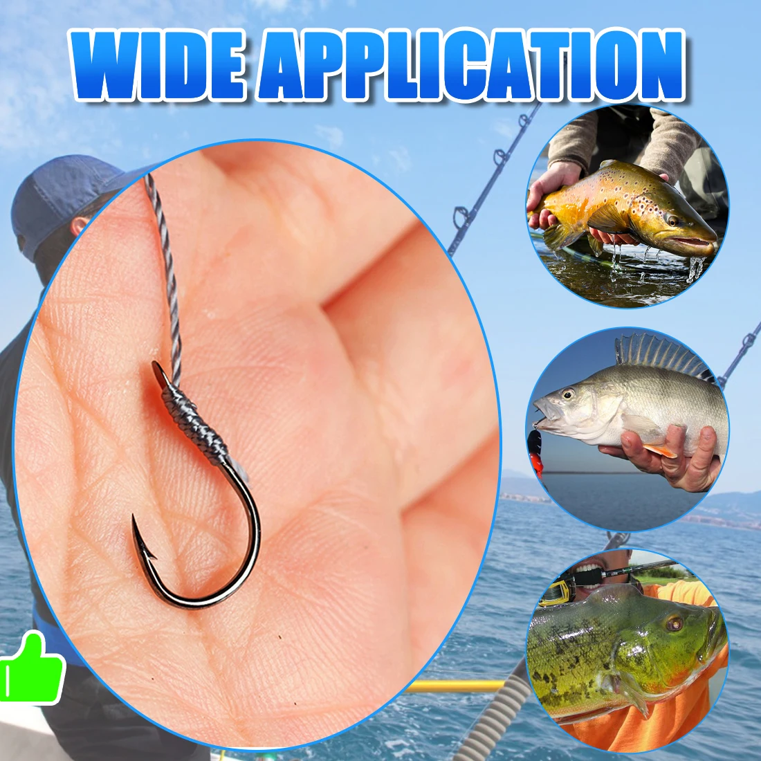 Anzuelos dobles con púas FishTrip Iseama – Para línea y líder - imagen 5