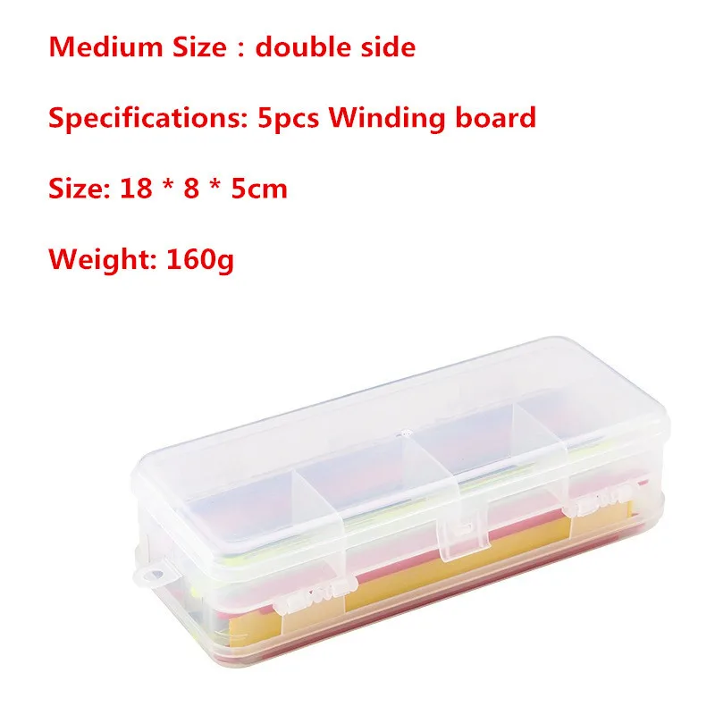 Multi-function High Quality Single/Double Side Fishing Line Wire Winding Board with Box Fishing Gear Accessories Storage Box - imagen 5