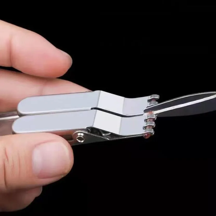 Abrazadera de gancho para engranaje de pesca, dispositivo de alimentación de gusano rojo e insecto, abrazadera de gusano vivo, acero inoxidable, equipo de pesca - imagen 5