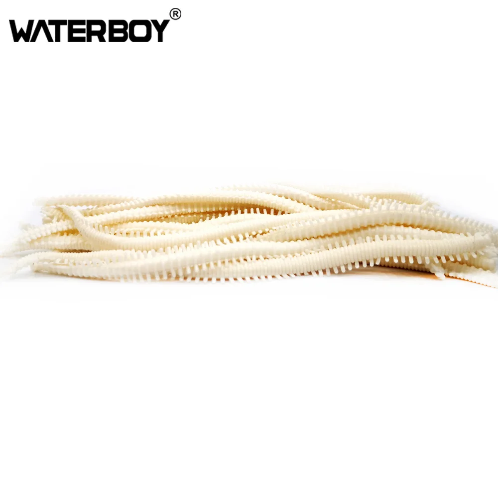 WATERBOY-Lote de 20 unidades de cebo blando para gusanos, 13cm/2g, cebo de pesca de mar, gusano de tierra, accesorios de señuelo de pescado - imagen 5
