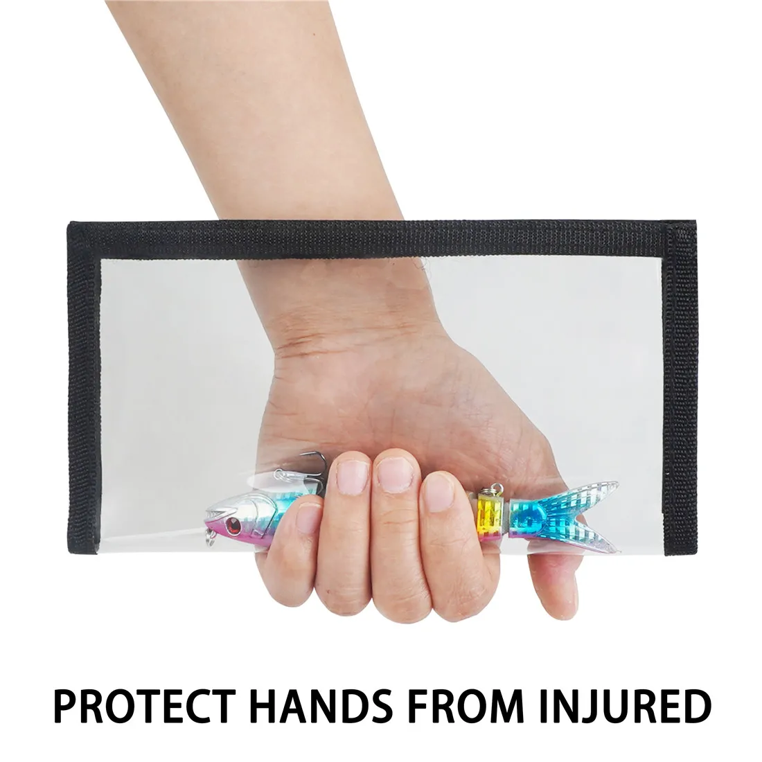 Cubiertas transparentes de PVC para señuelos de pesca, envoltura de almacenamiento de cebo Artificial, Protector de caña de pescar de agua dulce y salada, caja de aparejos, 2 piezas - imagen 5