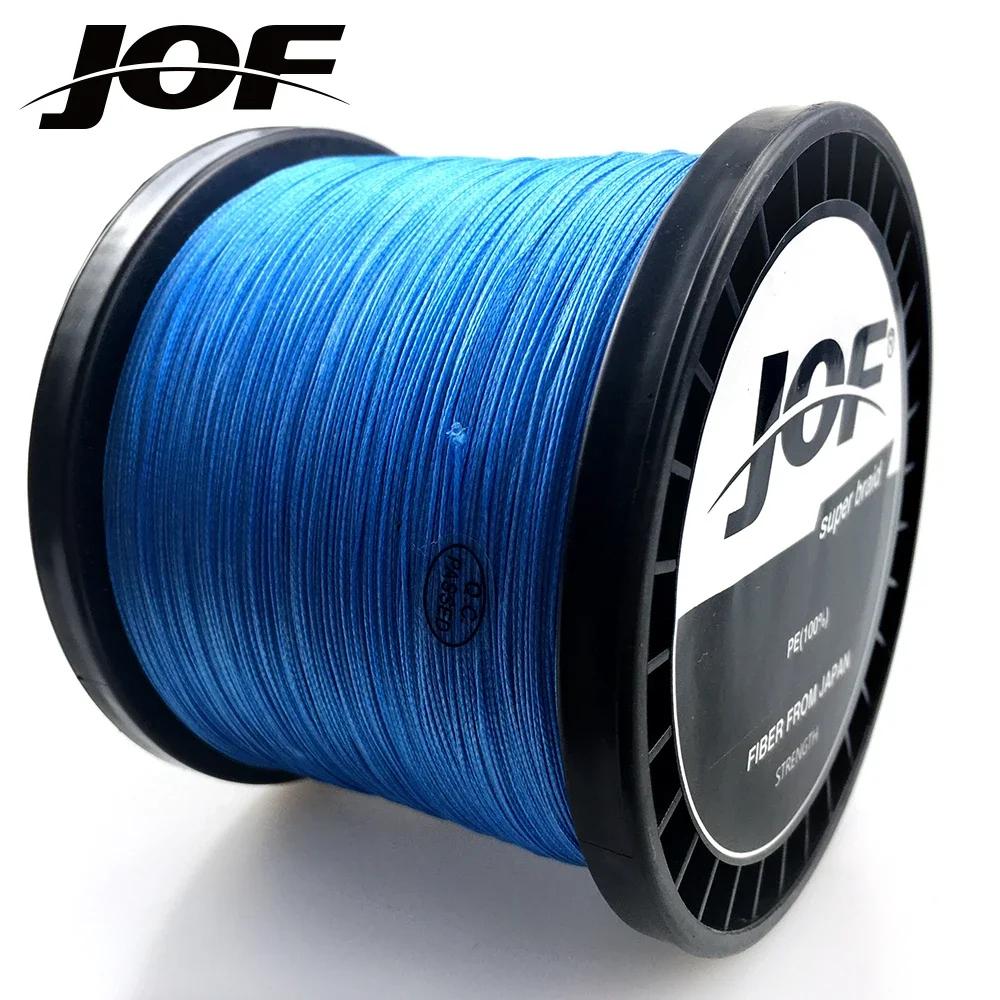 JOF-sedal trenzado de 4 hebras para Pesca, hilo de pescar de 1000M, 500M y 300M, multifilamento para Pesca de carpa, tejido superfuerte, 100% PE - imagen 4