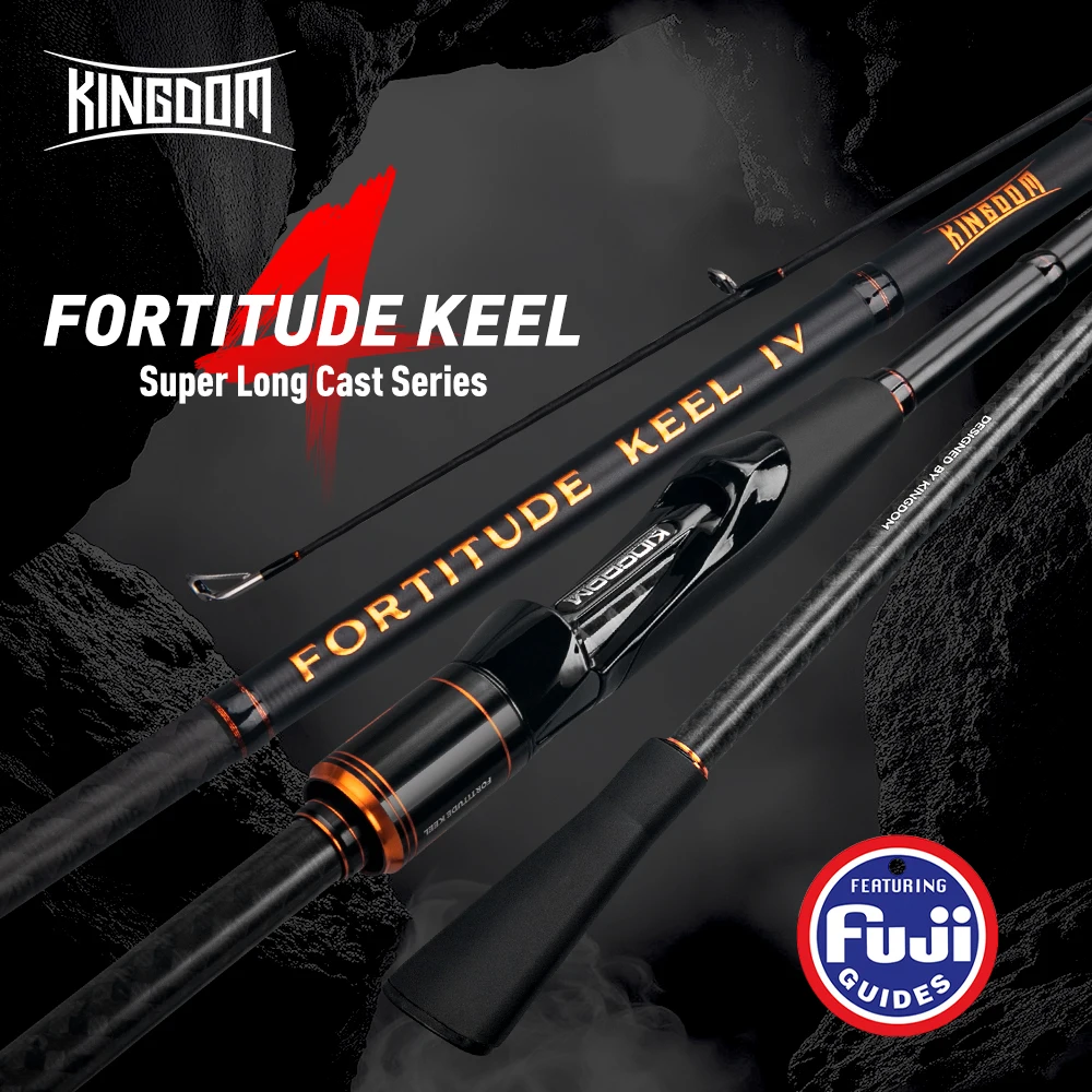 Caña de pescar Kingdom FORTITUDE KEEL IV 2,28 m 2,4 m 2,7 m 3m 3,2 m caña de pescar giratoria de largo alcance caña de pescar de alta resistencia - imagen 2