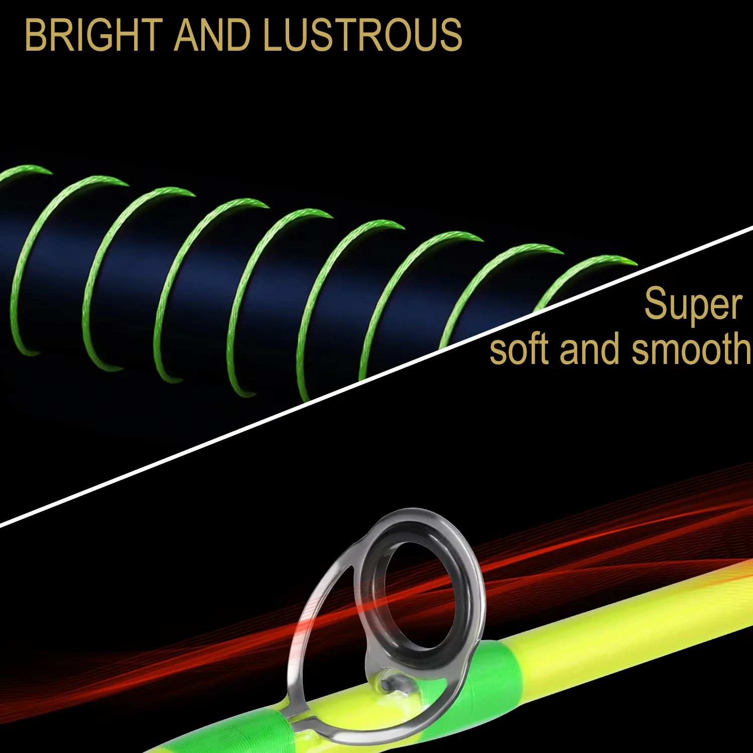 Línea de pesca trenzada de PE de 100M, 4 hebras, 18-23LB, línea de pesca de agua salada súper fuerte, línea multifilamento Multicolor - imagen 4