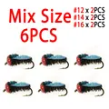 6pcs Mix Size