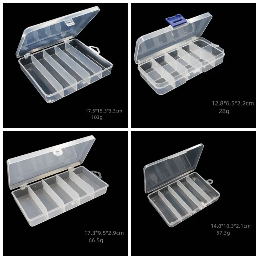 Caja de aparejos de pesca portátil, Mini estuche de almacenamiento para señuelo de plantilla, cuchara, gancho de cebo, accesorios de herramientas, caja organizadora de pesca con mosca de carpa - imagen 2