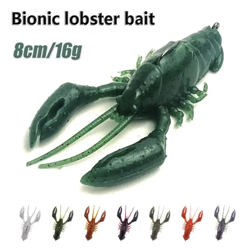 Señuelo de vinilo langosta hueca – Cebo sumergible multipatas para pesca - imagen 3