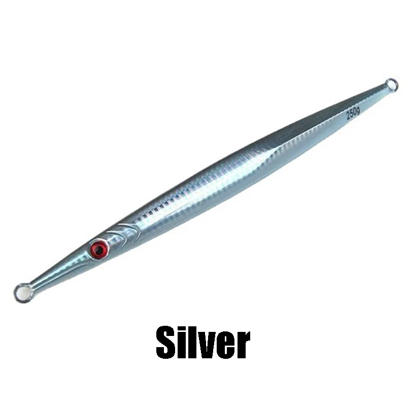 Señuelo de pesca de mar, plantilla de hundimiento rápido, 60g-400g, cuchara de Jigging de Metal de aguas profundas, cebo Artificial, peso de hierba grande, atún, 1 ud. - imagen 2