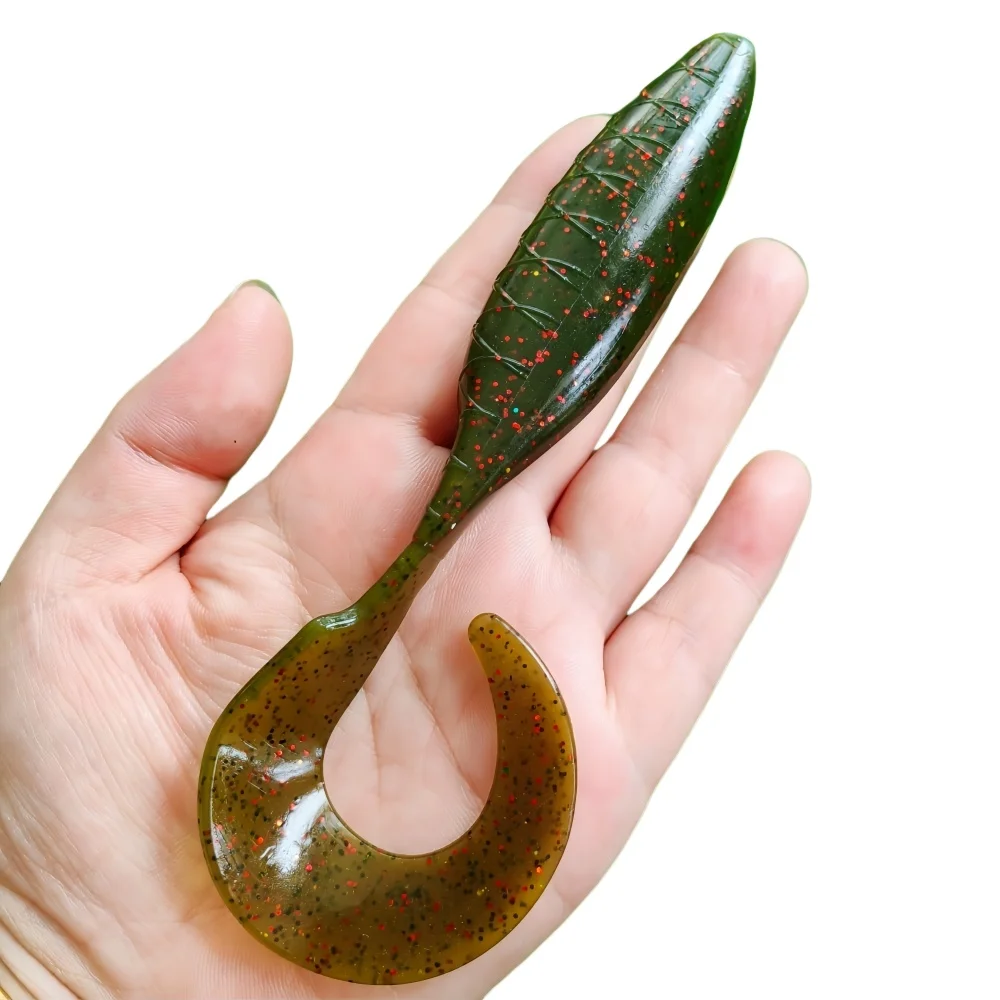 MUKUN 3 uds Señuelos de Pesca de PVC cebo Artificial suave 16cm/23g señuelos blandos equipo de pesca lubina/trucha/pez perritos