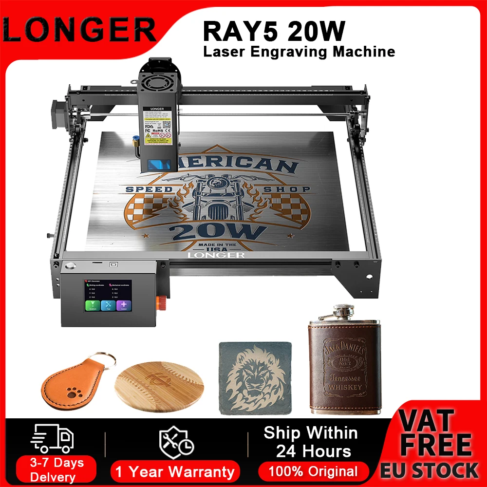 LONGER RAY5 Grabador láser con pantalla táctil y WiFi - imagen 2