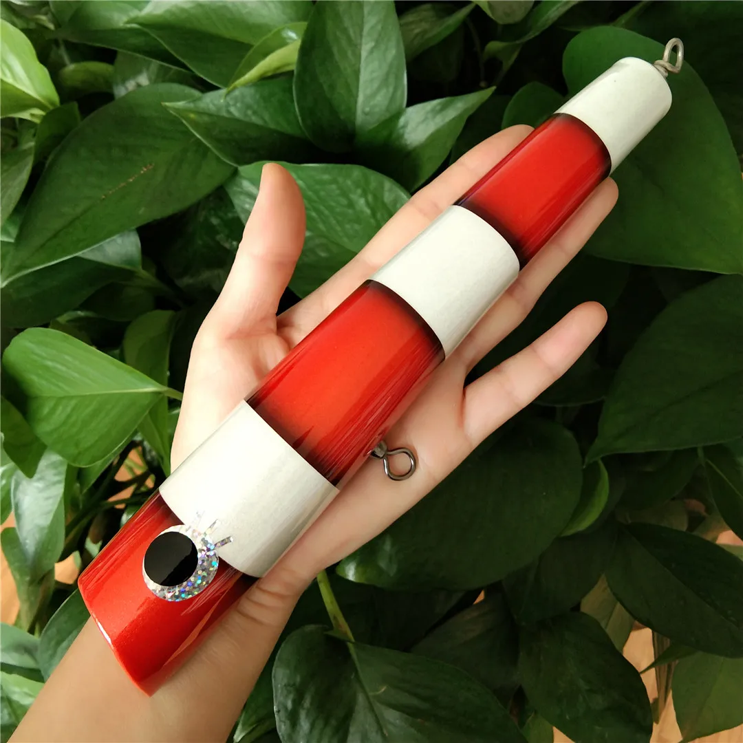 Señuelo de pesca curricán de 23cm y 125g, cebo de pesca de agua salada, juego grande hecho a mano, cebo GT Topwater de madera, señuelo Popper Woodend - imagen 4