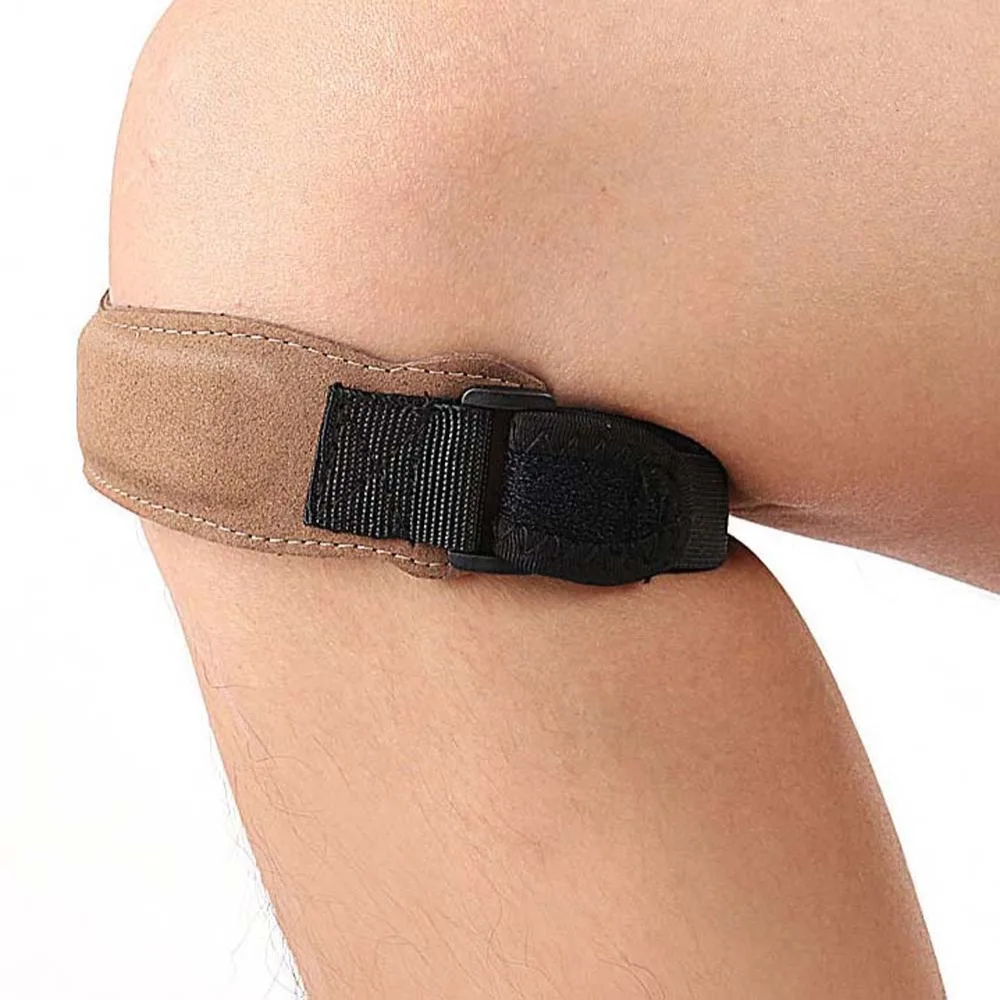 Rodillera con absorción de impacto, cinturón de rodilla para rótula, anillo de cuerda para articulación de rodilla, compresión de rótula, correa para rodilla, soporte para rodilla - imagen 4