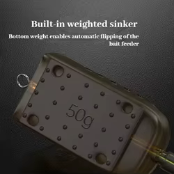 Jaula para cebo de pesca de aleación de aluminio, grupo de flotadores de cuatro anzuelos, juego de pesca con cuatro anzuelos, jaula para cebo, diseño antienredos, flotador de jaula para cebo