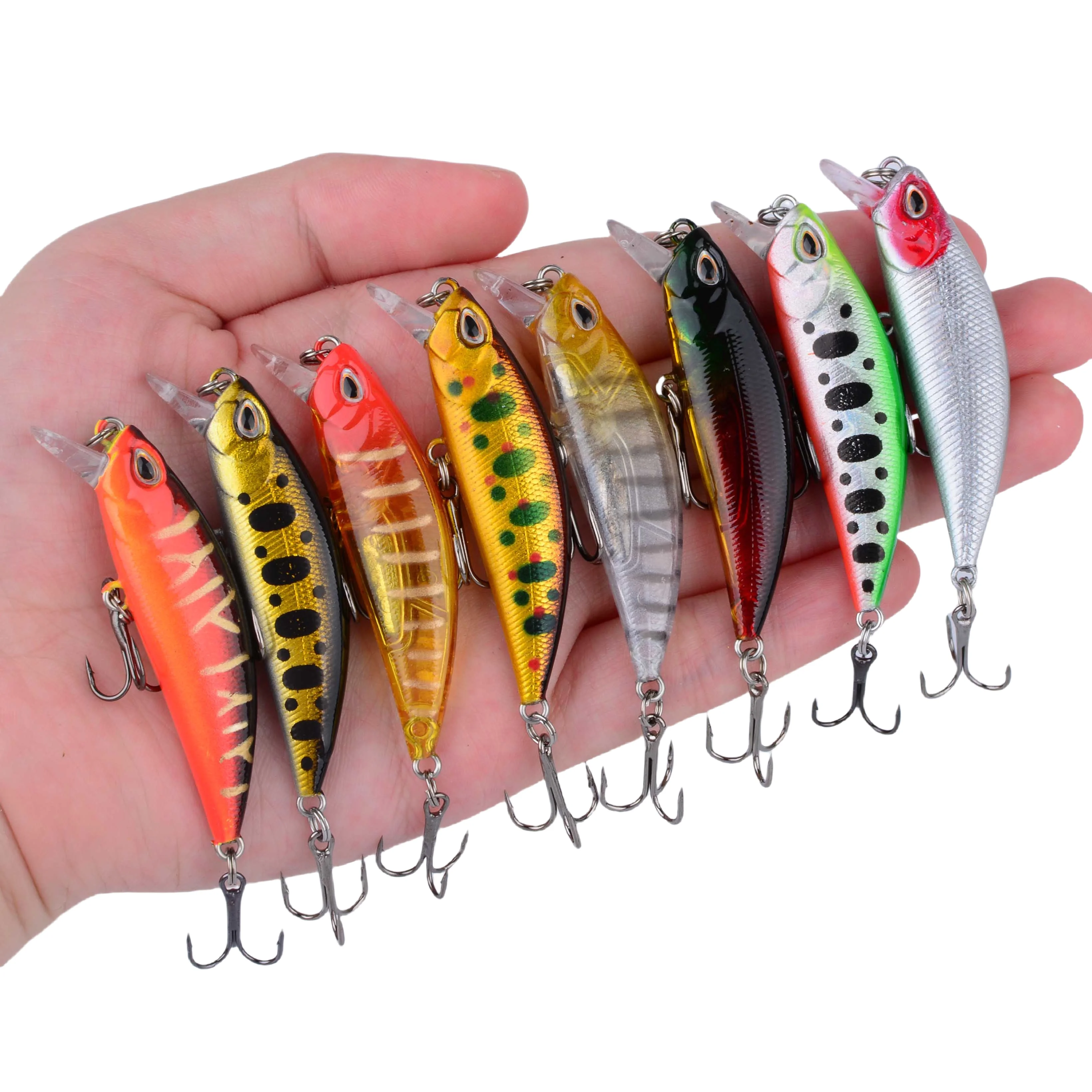 Señuelo de pesca Minnow, Micro Wobblers, aparejos Micro hundimiento, Jerkbait, cebo duro Artificial, agua dulce, trucha, lubina, 1 ud. - imagen 4