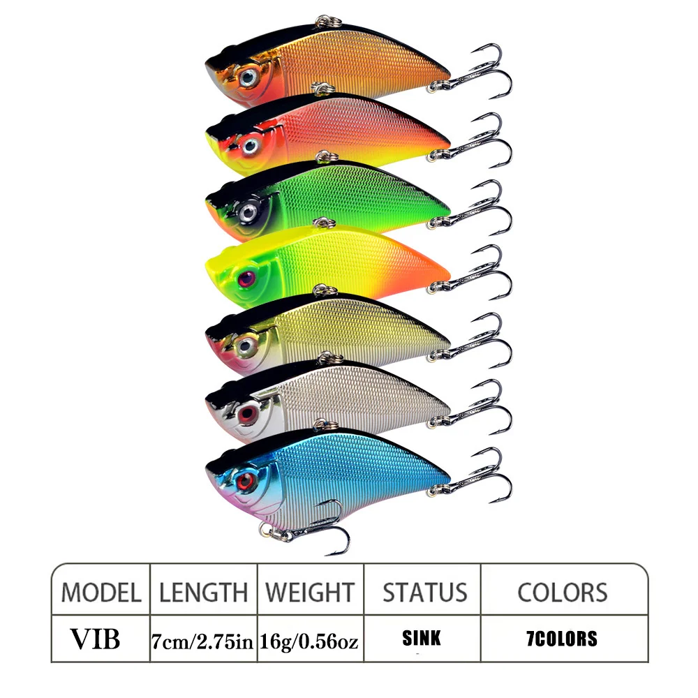 VIB Crankbait sonajero hundido sin labios para lubina - ruido - imagen 2