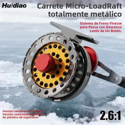 Huidiao Carrete de Pesca 2.6:1 4+1BB CNC – Vertical Hielo