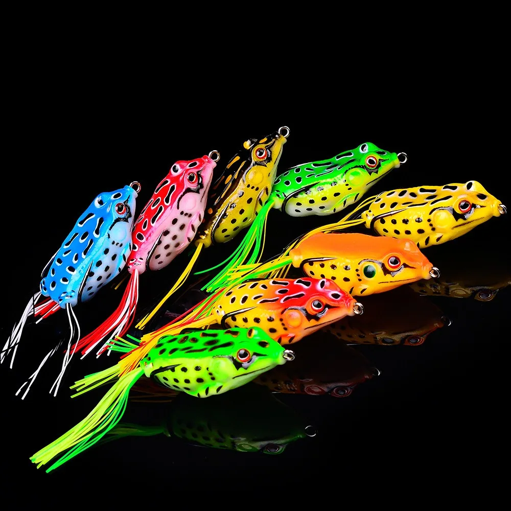 Señuelos de pesca de rana suave, cebo de silicona Artificial Topwater con ganchos dobles, aparejos de pesca de lubina, 5g, 9g, 13g, 17,5g, 1 Uds. - imagen 2