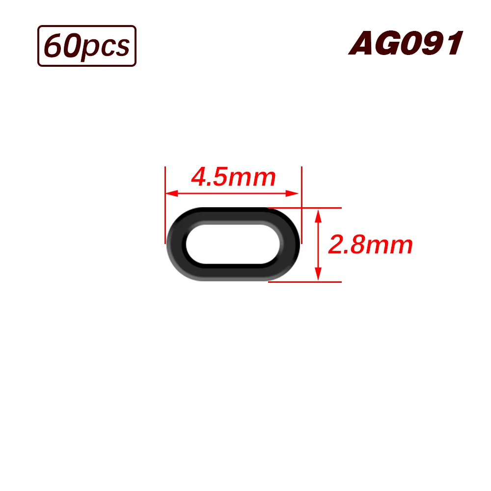60pcs-Oval-4.5mm