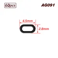 60pcs-Oval-4.5mm