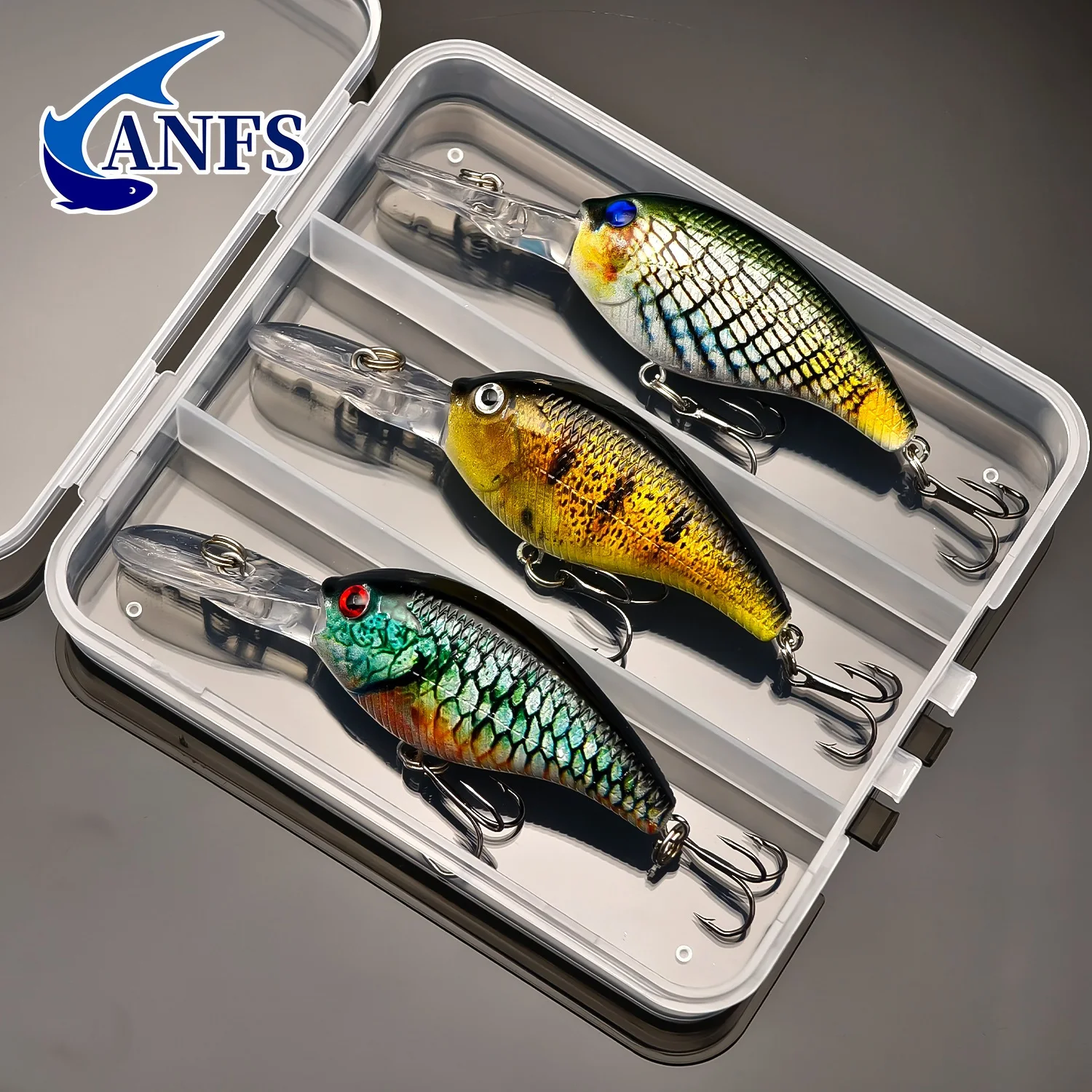 ANFS Crankbait señuelo realista cebo duro biónico - imagen 4
