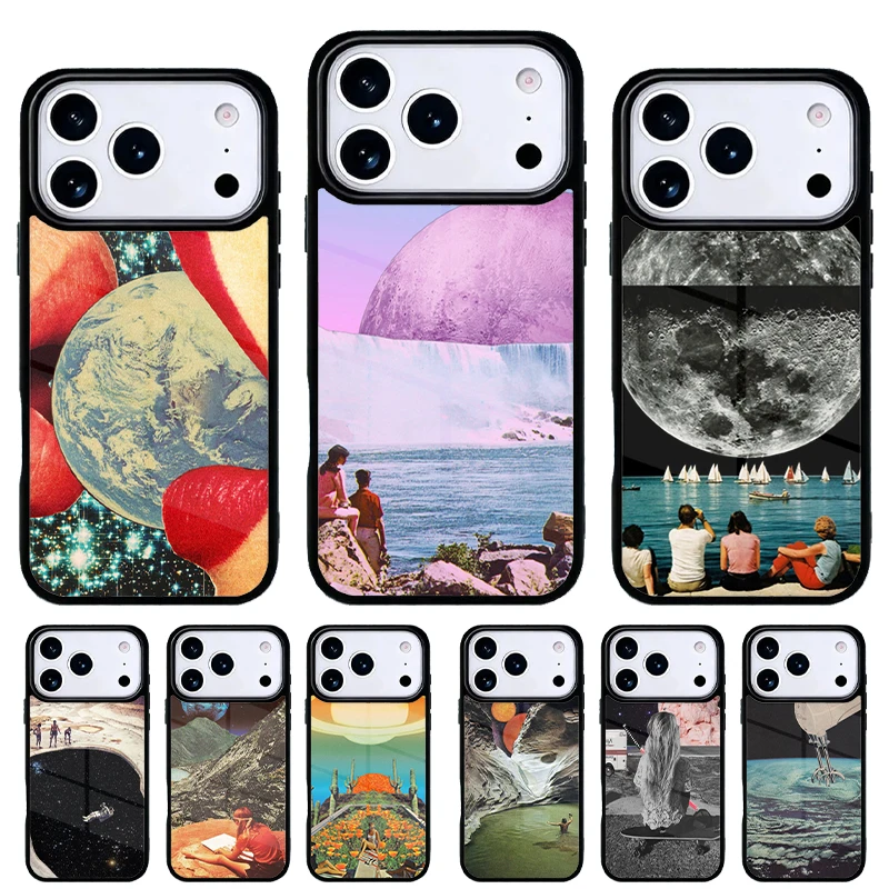 Funda Artística Trippy para iPhone 17 Air y Pro Max – Carcasa trasera