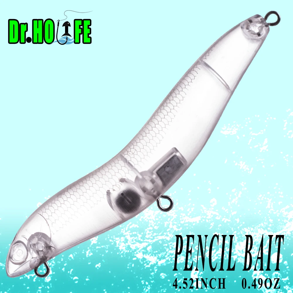 Señuelos Topwater Lápiz Dr.Holife – En blanco para pintar