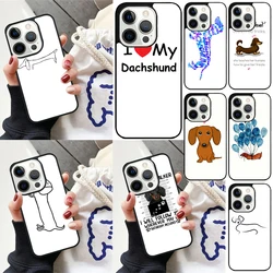 Funda iPhone perro salchicha Dachshund – Carcasa rígida decorativa