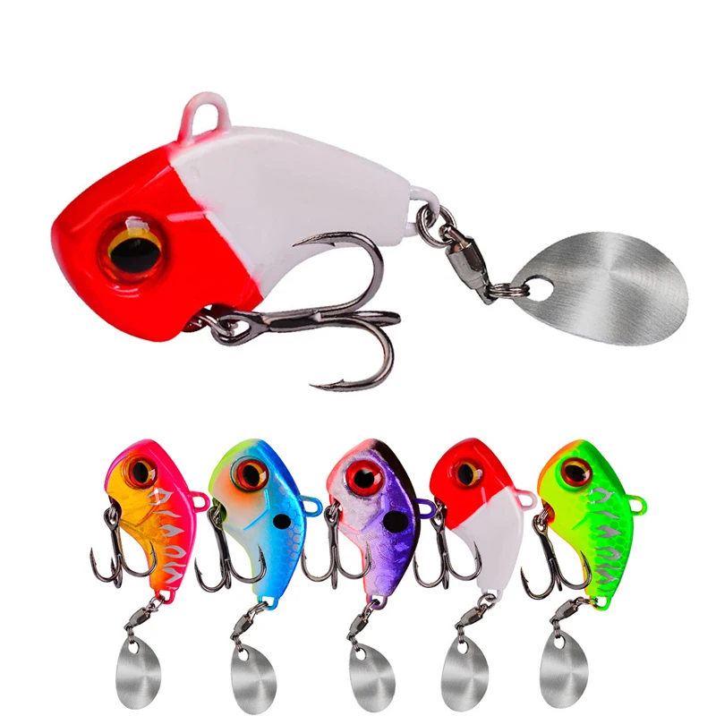 Señuelos de pesca de 6g, 2 uds., agua dulce, agua salada, resorte largo fundido, señuelo JIG, pez de metal, cebo VIB, micro señuelo, estanque de depósito - imagen 5