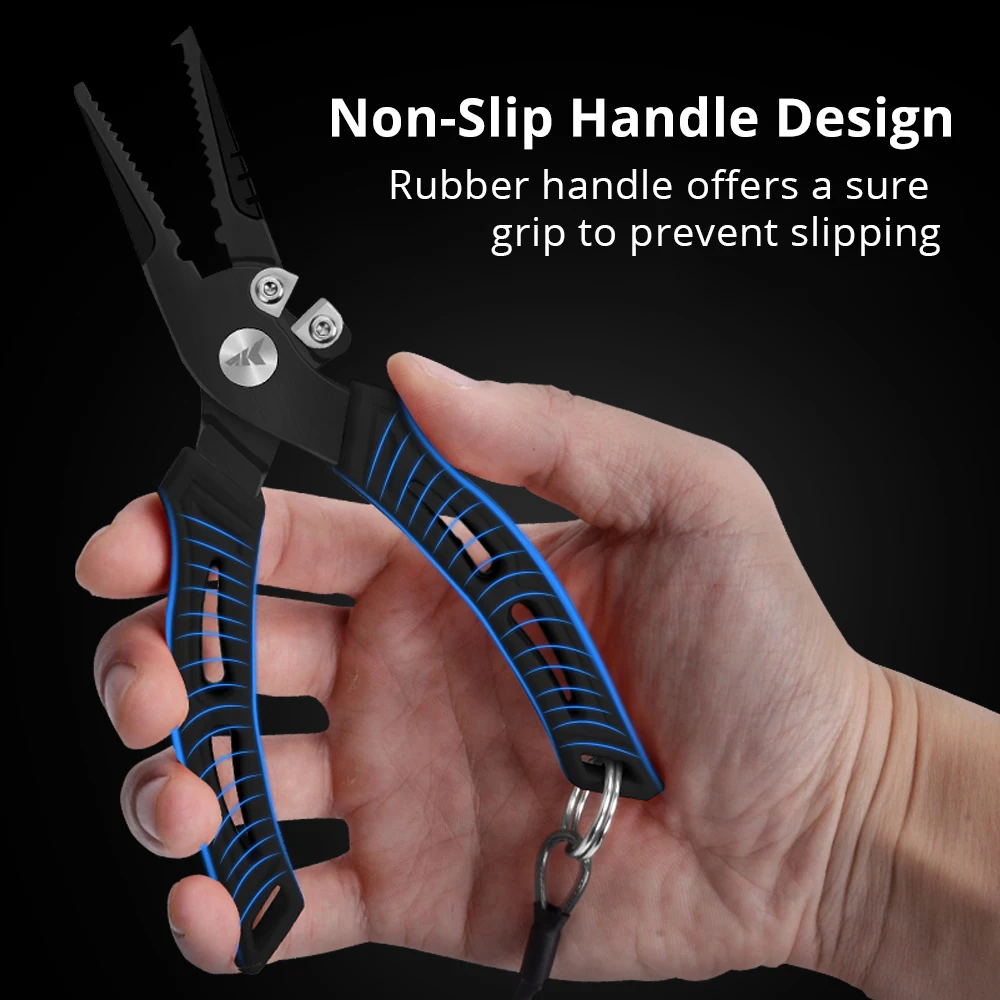 KastKing-empuñadura de labio de 9 ", herramienta de aterrizaje de peces de acero inoxidable resistente a la corrosión con mango de elastómero antideslizante, gatillo de fácil uso - imagen 4