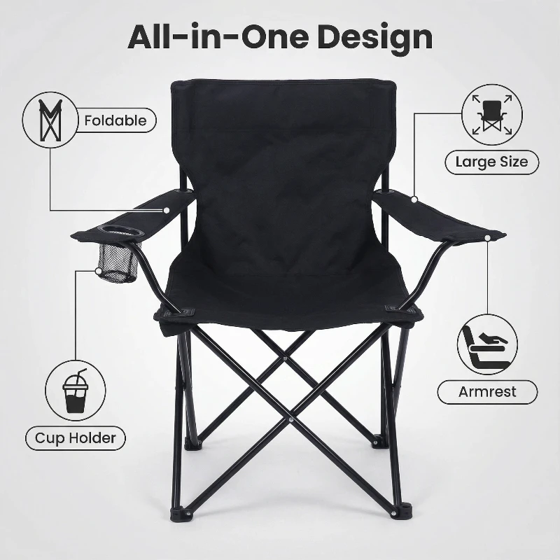 Silla de Pesca Plegable JSFUN – Cómoda para Exterior - imagen 3