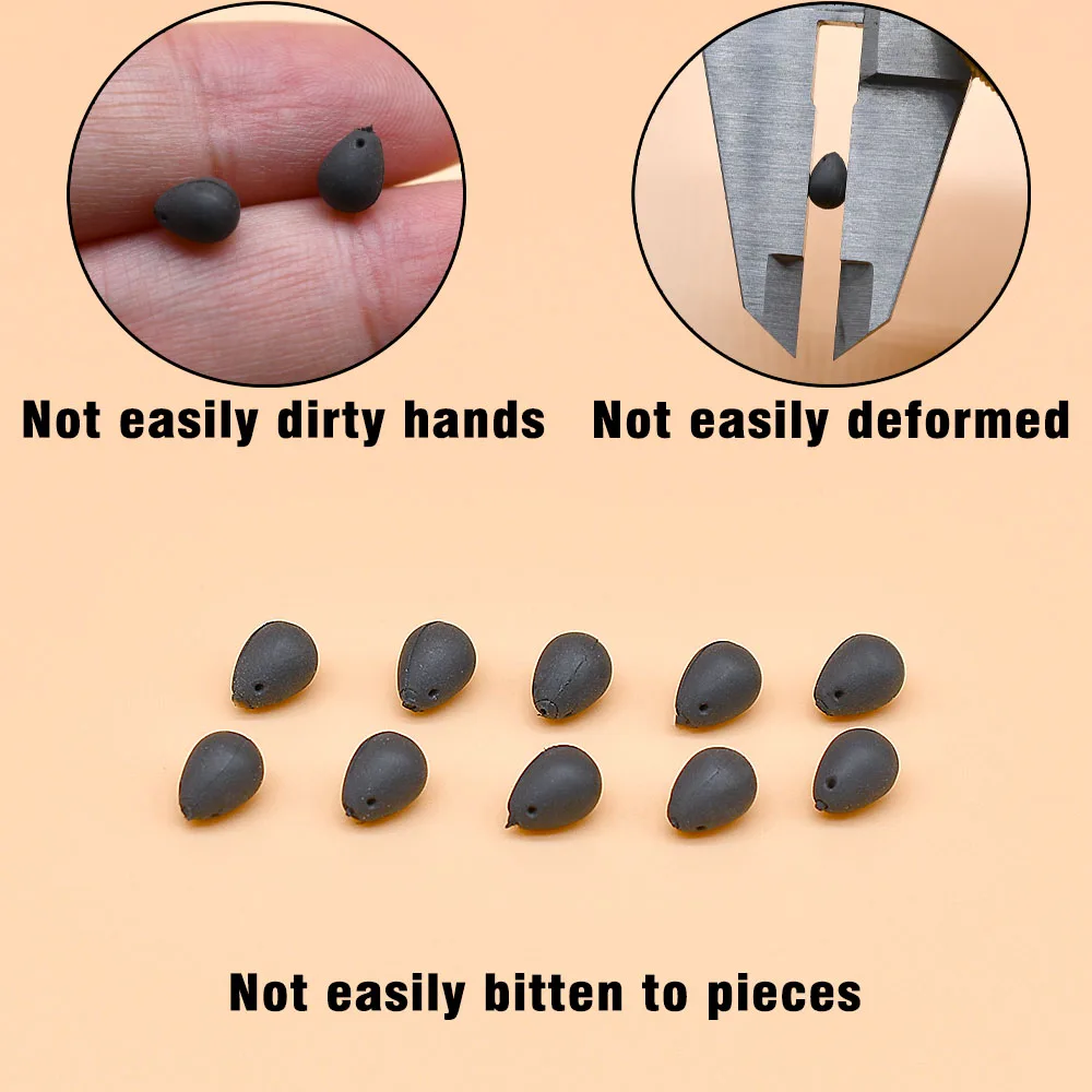 MNFT 8 Uds accesorios de pesca de carpa 0,4g cuentas de gancho de tungsteno aparejos terminales de plomo - imagen 5