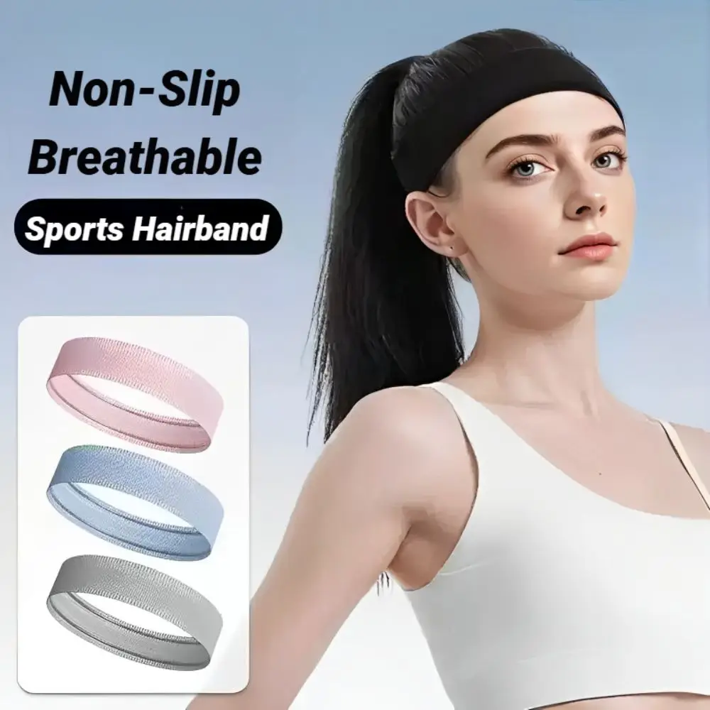 Banda elástica sin costuras de silicona para el sudor, absorción del sudor, absorbe la humedad, diadema deportiva, banda antideslizante para el cabello, deportes de baloncesto - imagen 2